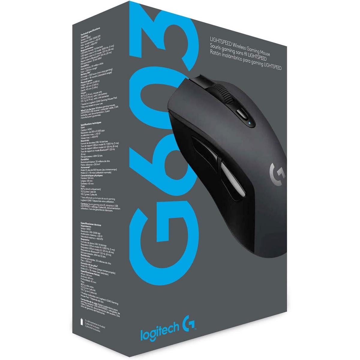 Logitech G603 HERO Lightweight Wireless Gaming Mouse Logitech G603 HERO Lightweight Wireless Gaming Mouse